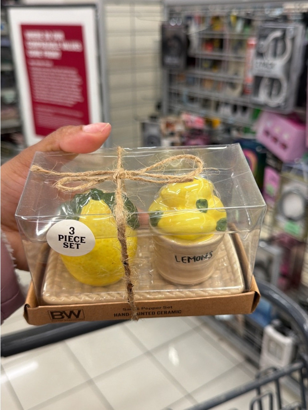 Lemon Ceramic Salt & Pepper Set - Yellow